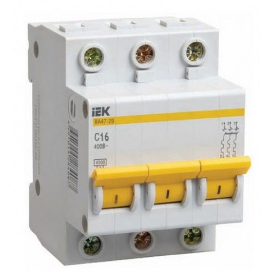 ВА47-29 3Р 40А 4,5КА Х-КА D ИЭК А.В. avtomat-442