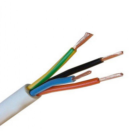 ПВС 4Х0,75 БЕЛЫЙ ПРОВОД pvc-6