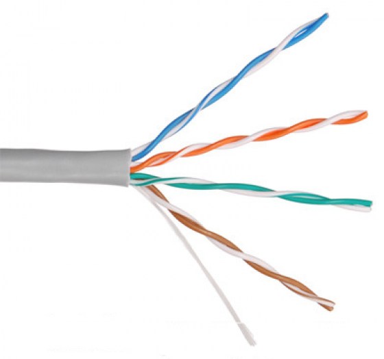 U/UTP,КАТ.5Е 4Х2Х24АWGSOLID,PVC, 305 М.СЕРITKКАБЕЛЬ ВП utp-optovolokno-4